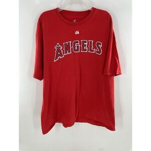 Los Angeles Angels Albert Pujols Shirt Men's Size 2XL Red Majestic